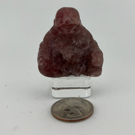 Strawberry Quartz Buddha