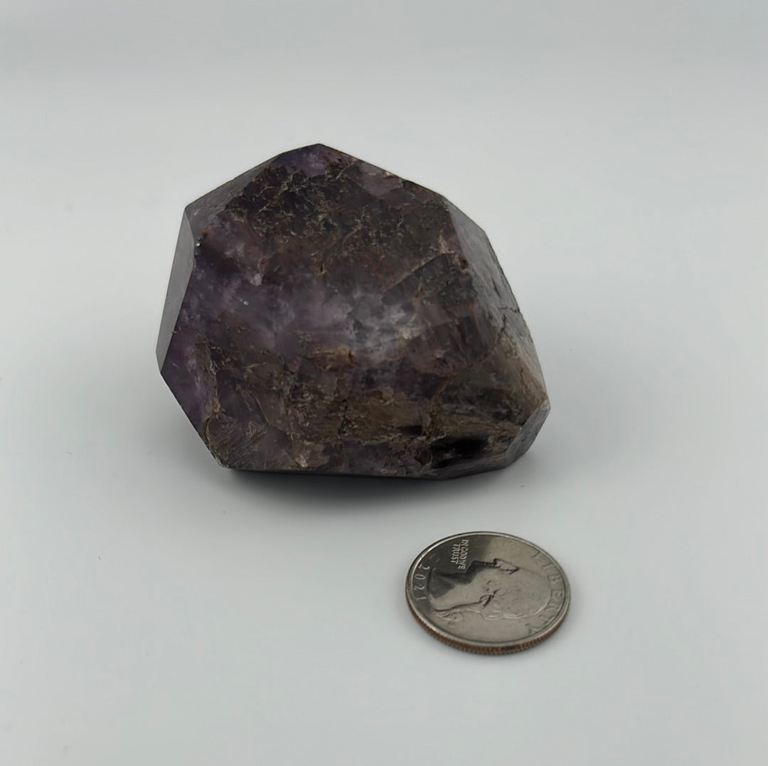 Red Capped Amethyst (Cacoxenite) Free Form