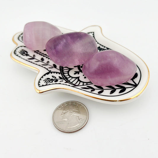 Raspberry Fluorite tumble