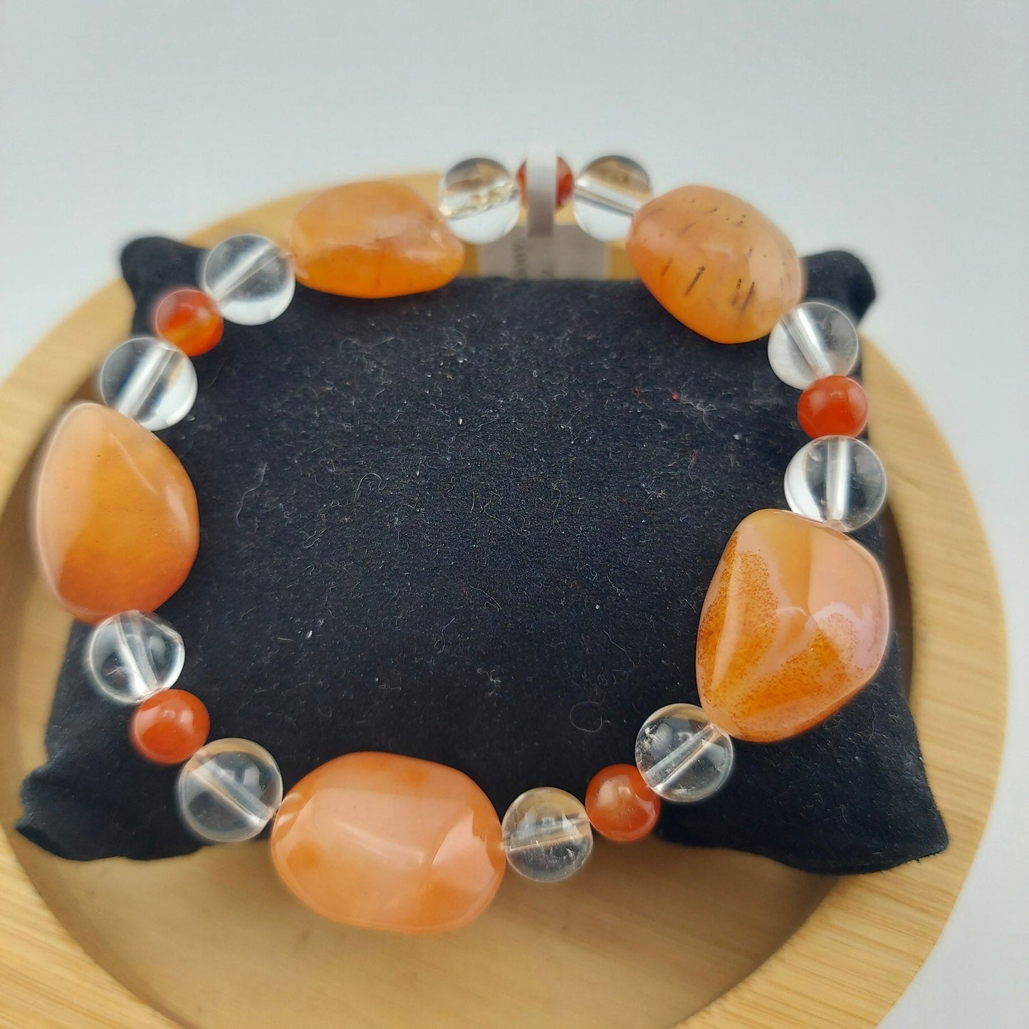 Orange Chalcedony Nugget Bracelet