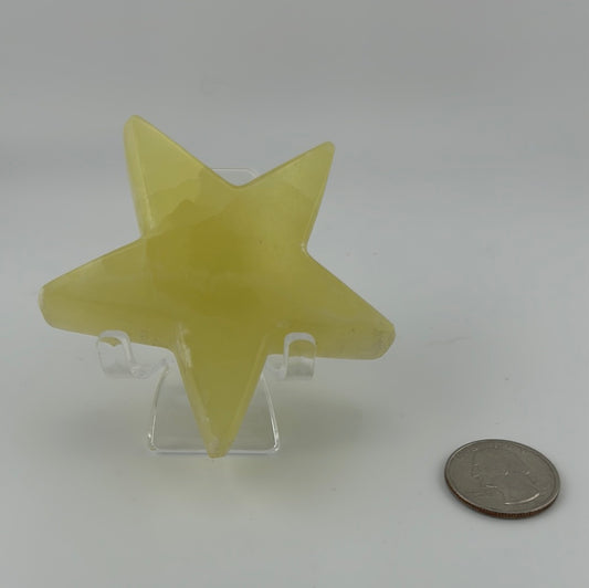 Lemon Calcite Star