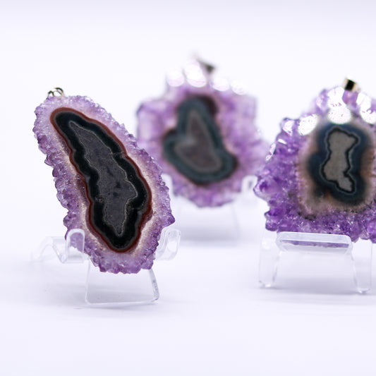 Amethyst Slice Pendant