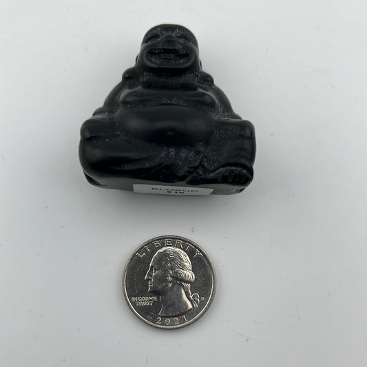 Black Obsidian Buddha