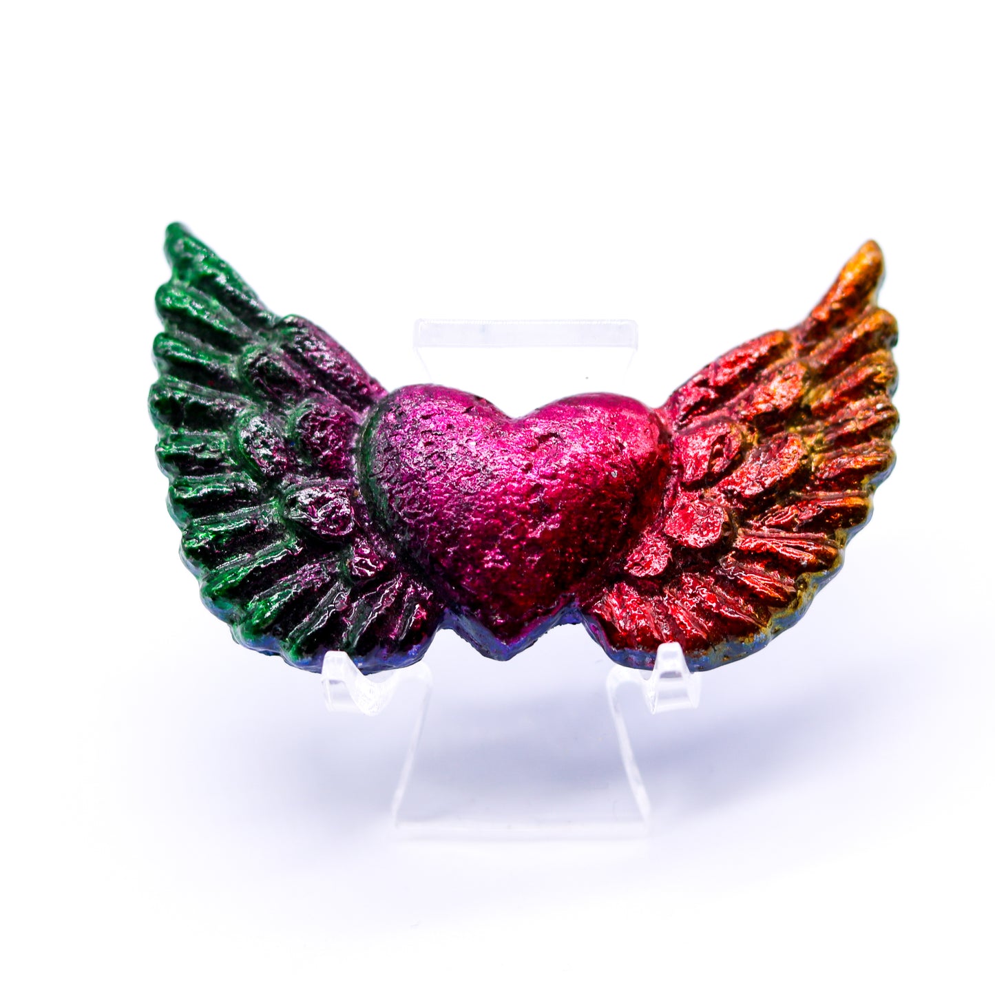 Bismuth Heart with Wings