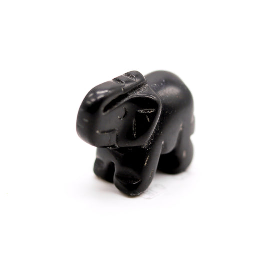 Black Obsidian Elephant