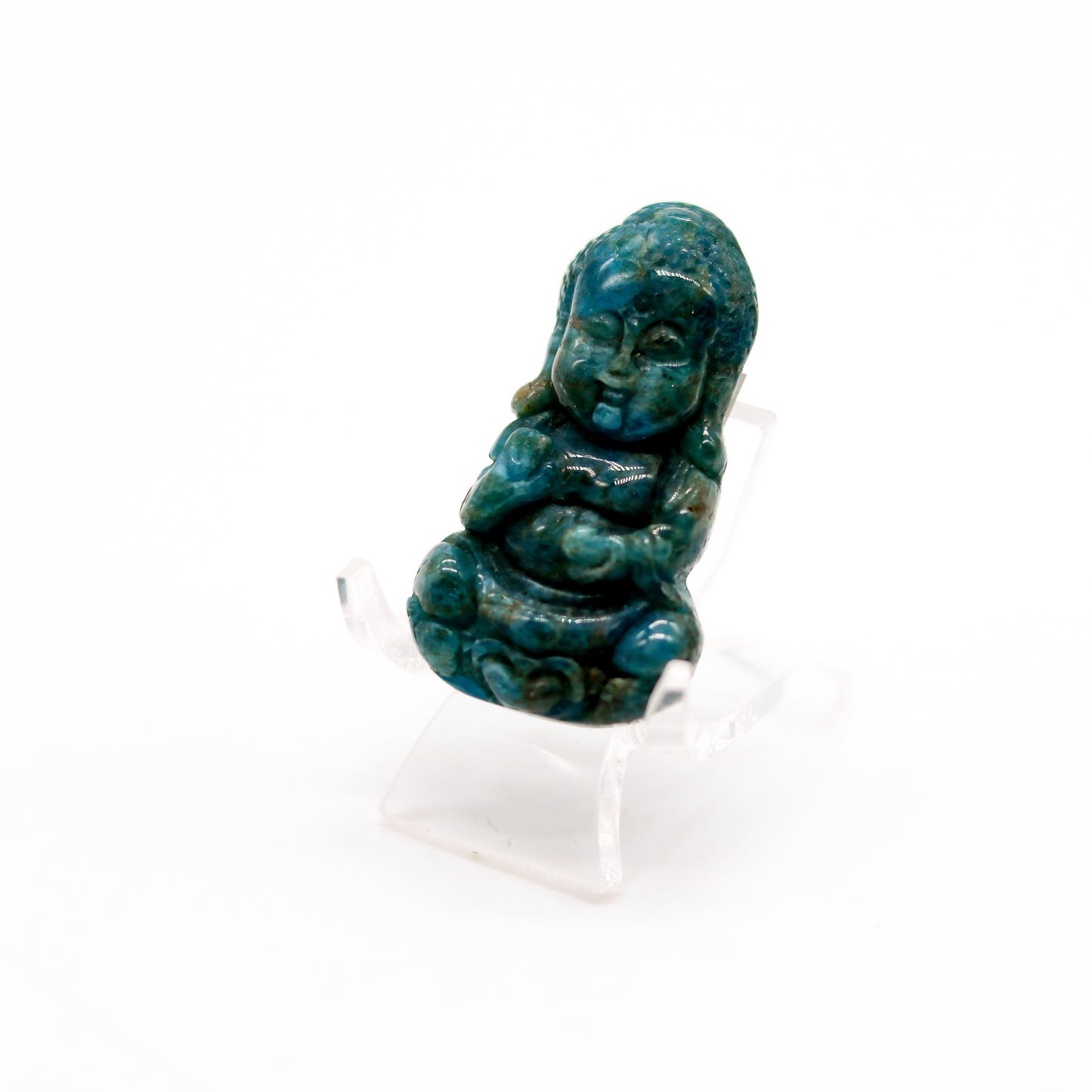 Blue Apatite Tibetan Buddah