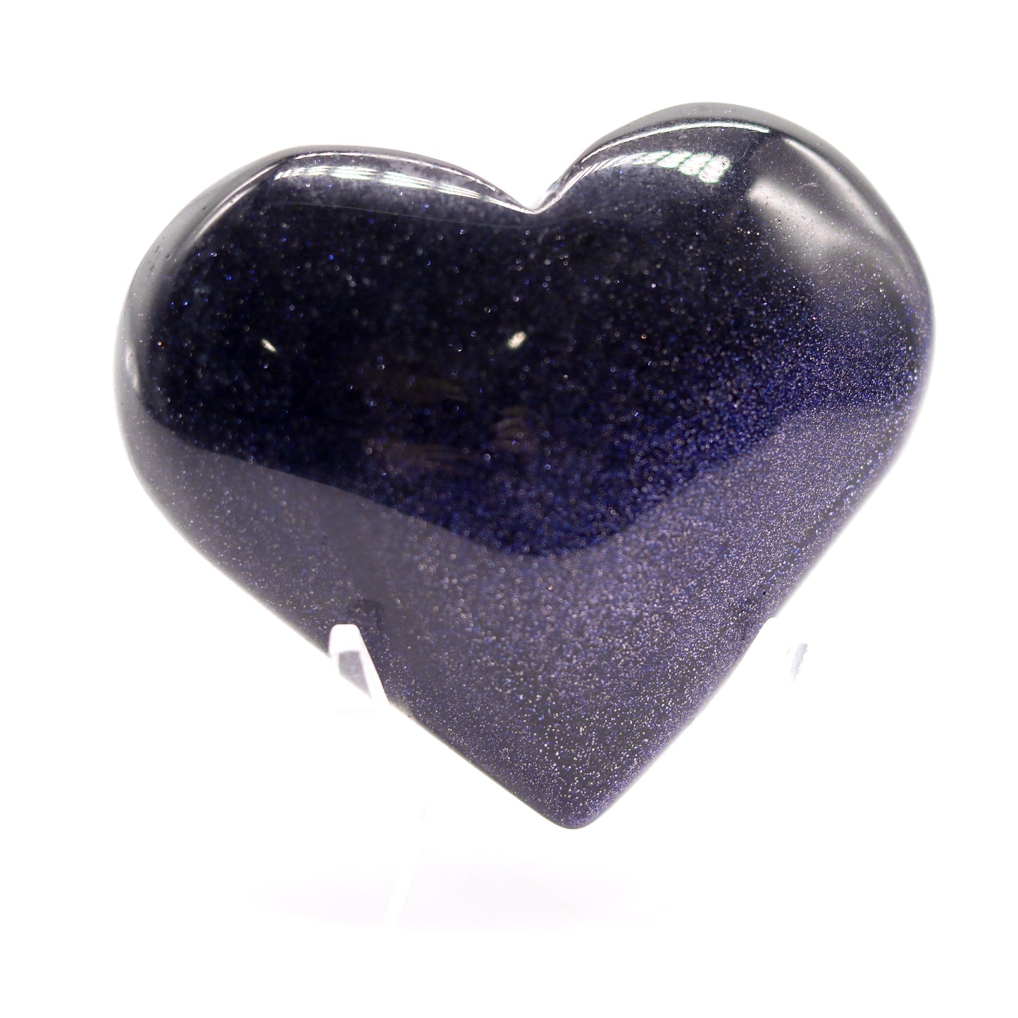 Blue Goldstone Heart