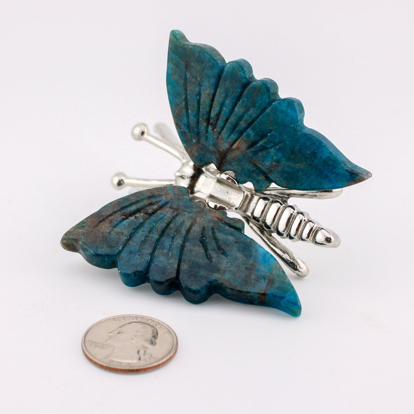 Blue Apatite Butterfly