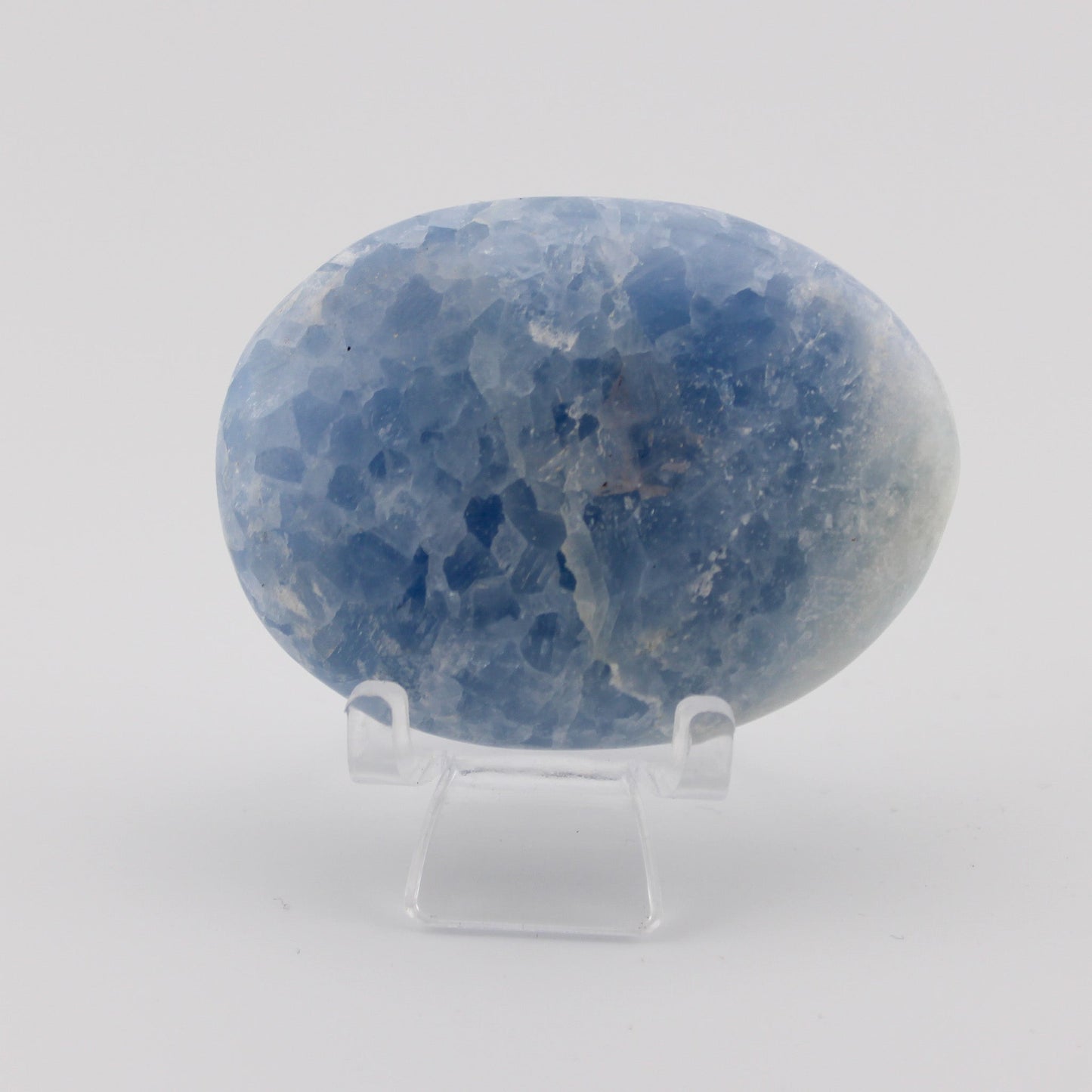 Blue Calcite Palm Stone