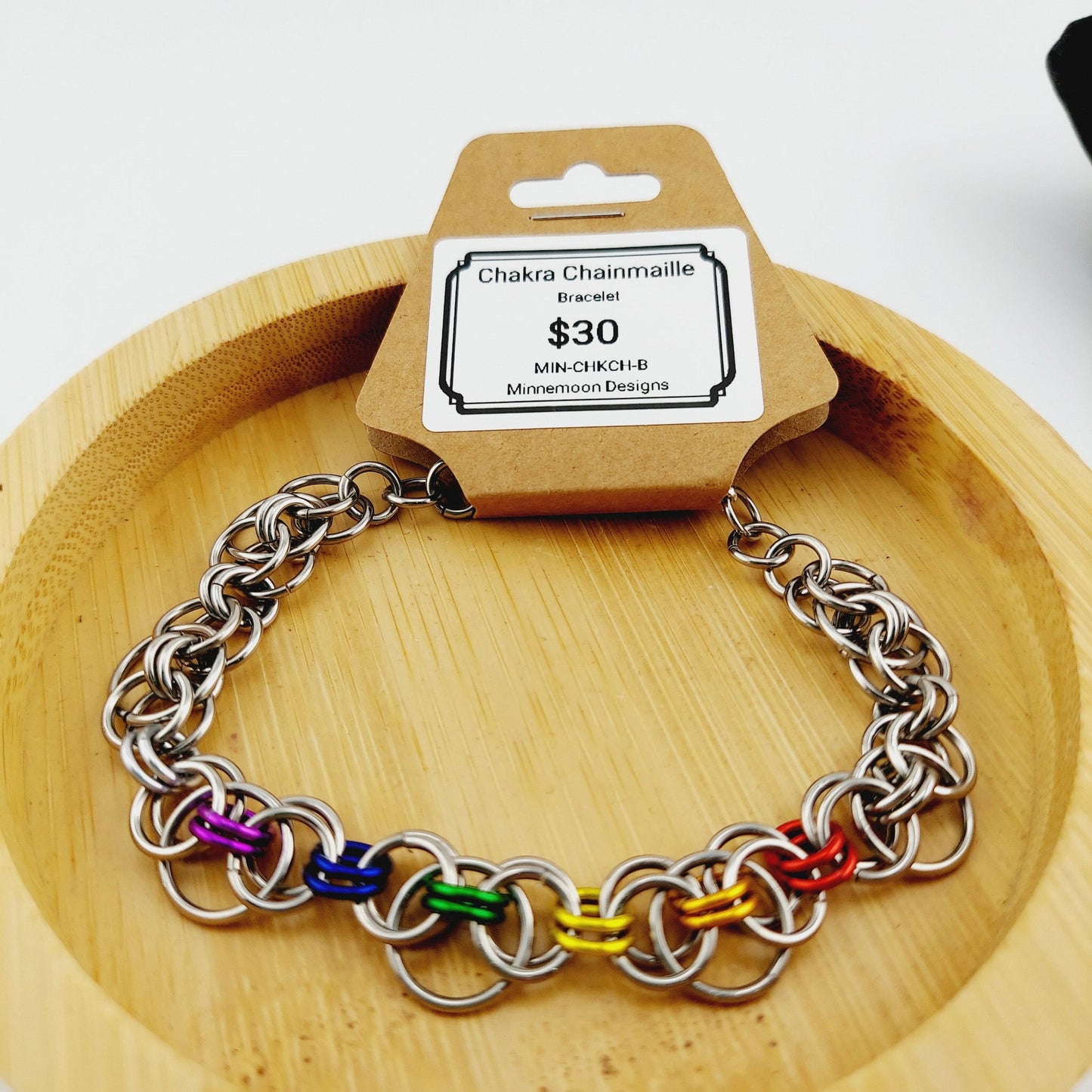 Chakra Chainmaille bracelet