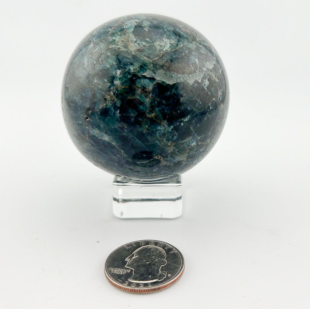 Blue Apatite Sphere