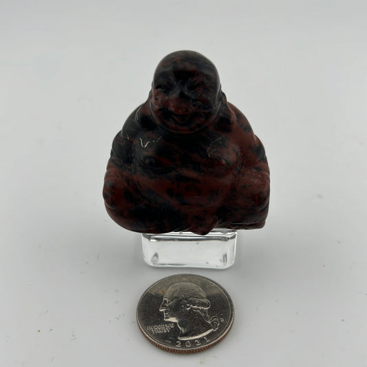 Mahogany Obsidian Buddha