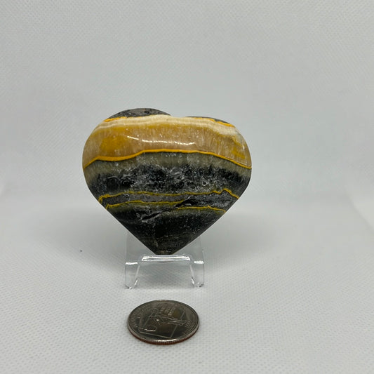 Bumblebee  Jasper Heart Shape