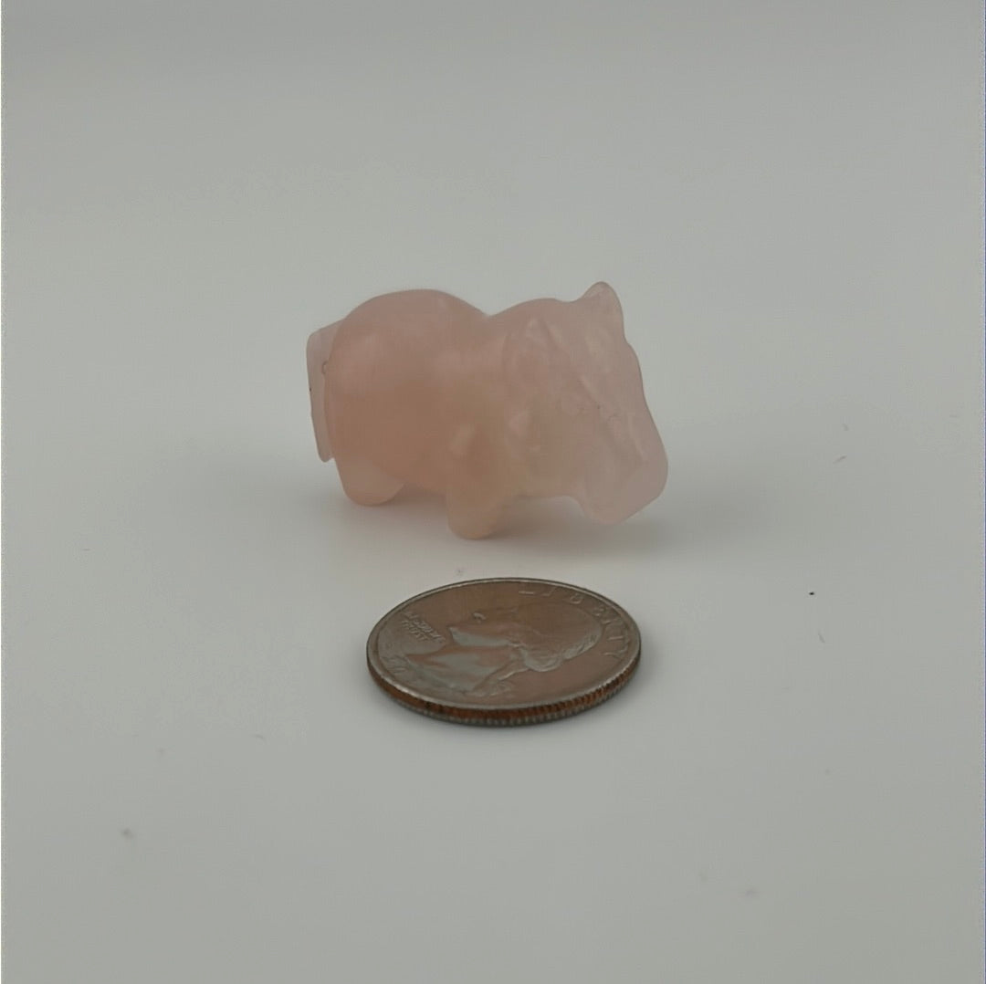 Rose Quartz Hippo