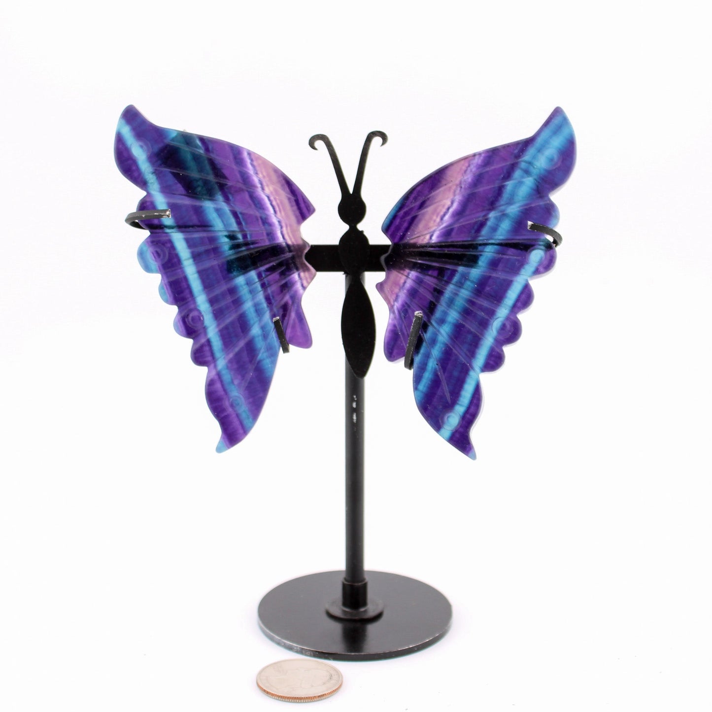 Fluorite Butterfly on Stand (Large)