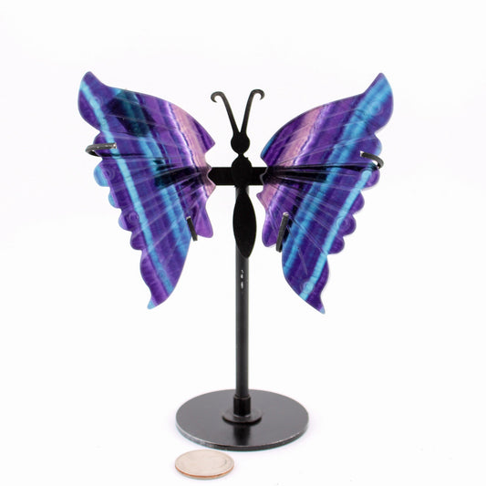 Fluorite Butterfly on Stand (Large)