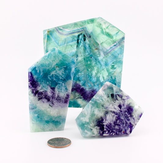 Snowflake Fluorite Slab