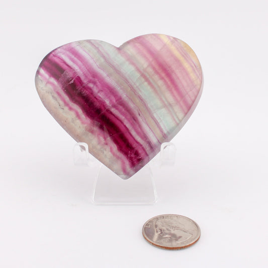 Fluorite Heart Shape