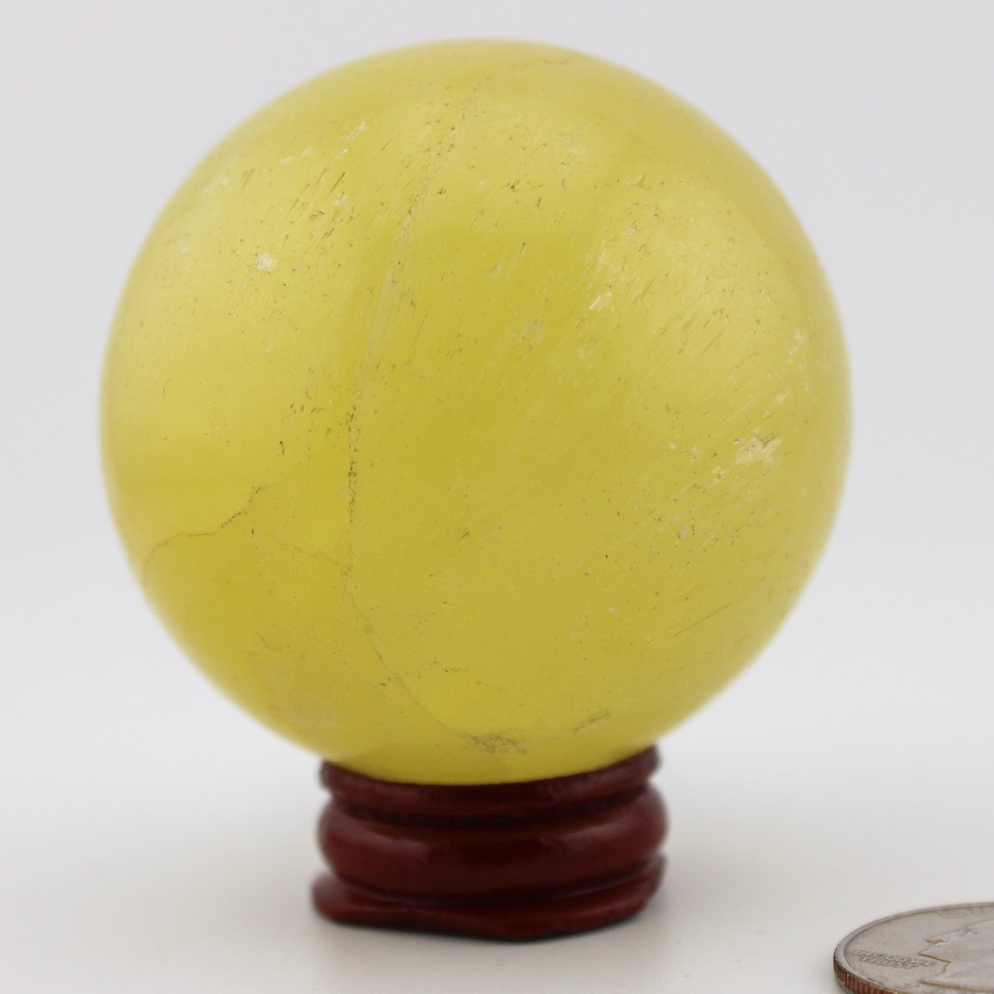 Lemon Calcite Sphere