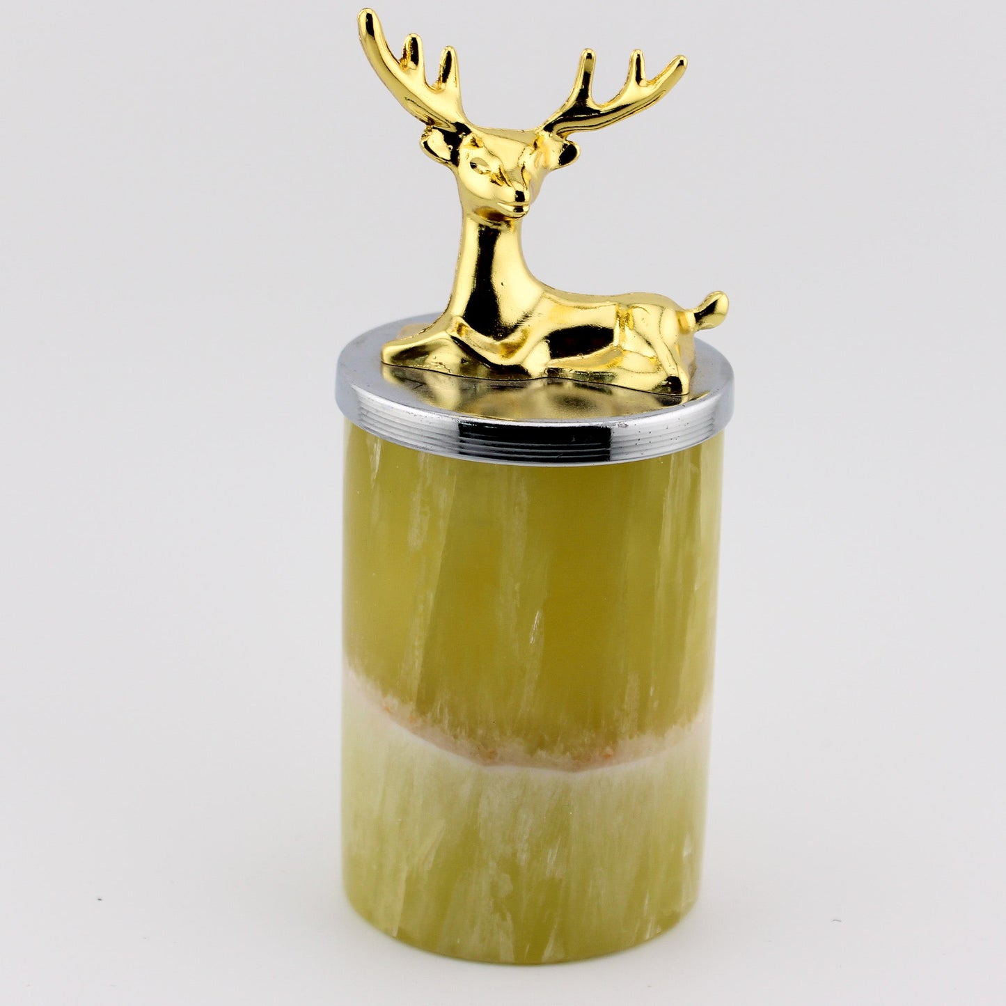 Lemon Calcite Deer Light stand