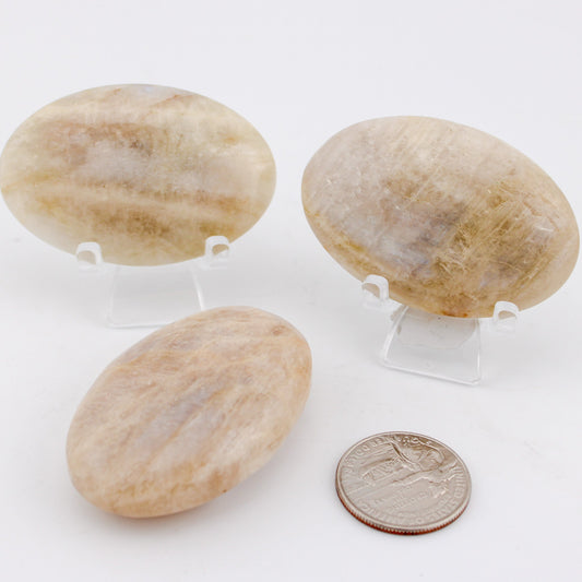 Sun Stone/ Moonstone Combo  Palm Stone