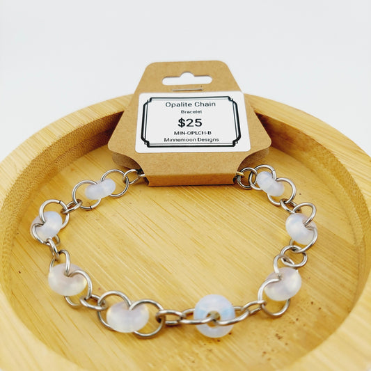 Opalite Rings chainmaille bracelet