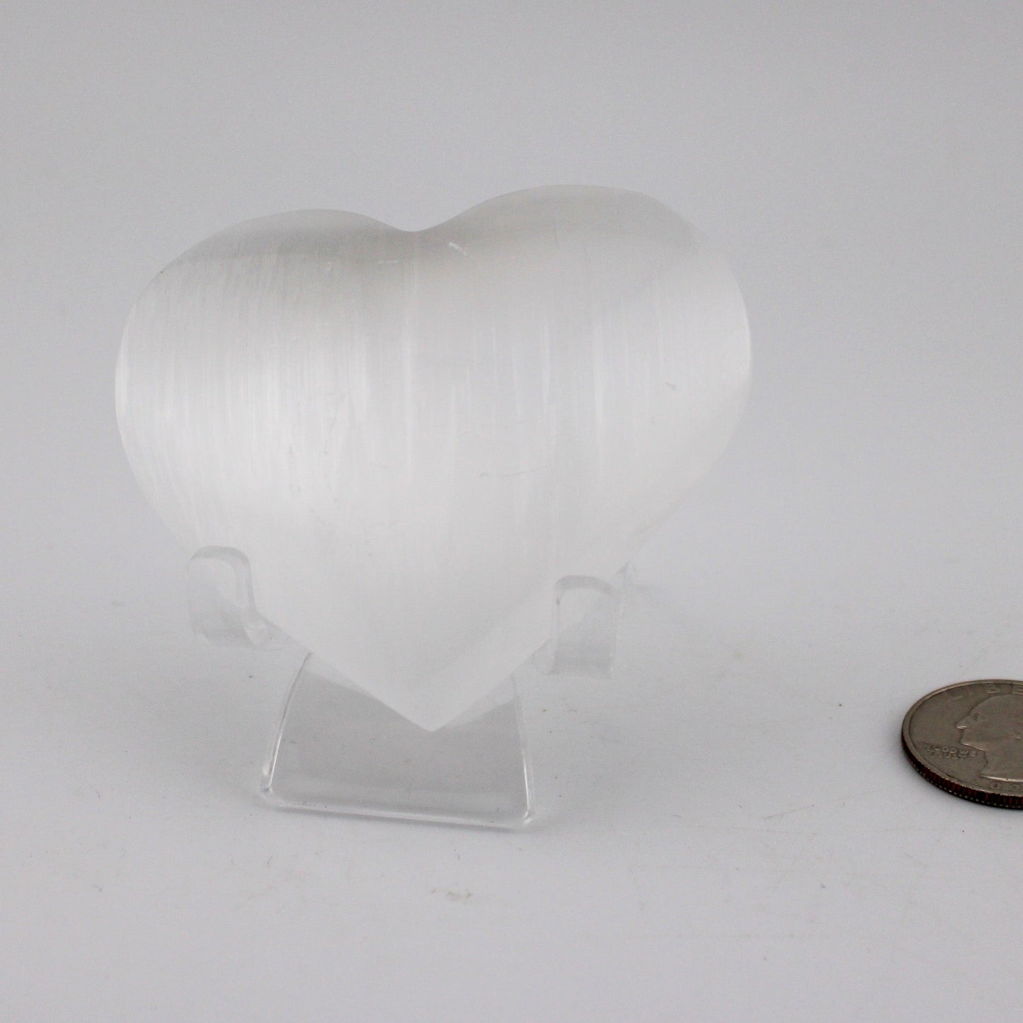 Selenite Heart Shape