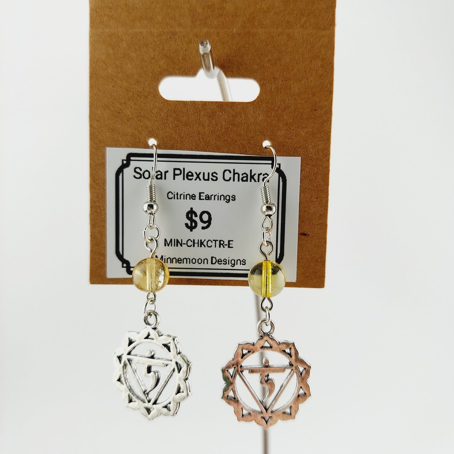 Solar Plexus Chakra Earrings-Citrine