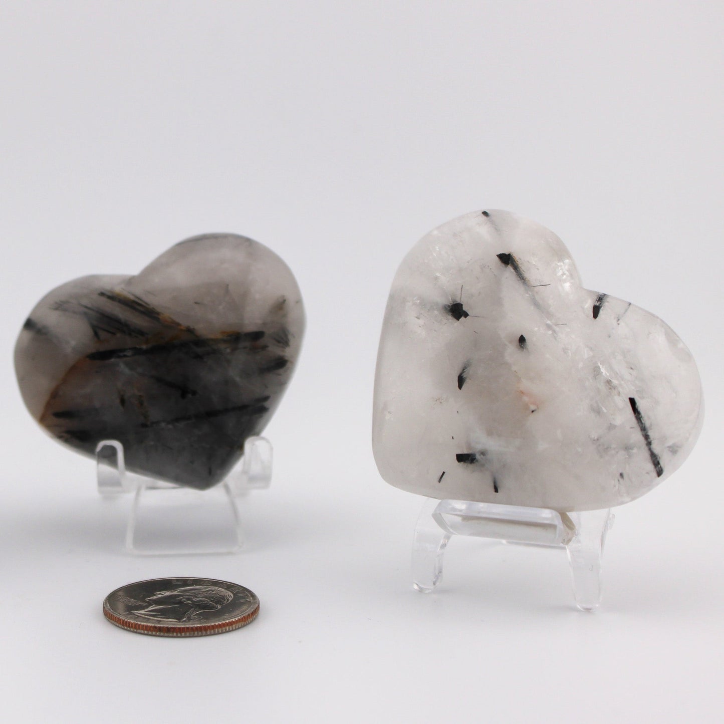 Tourmalated Quartz Heart Shape