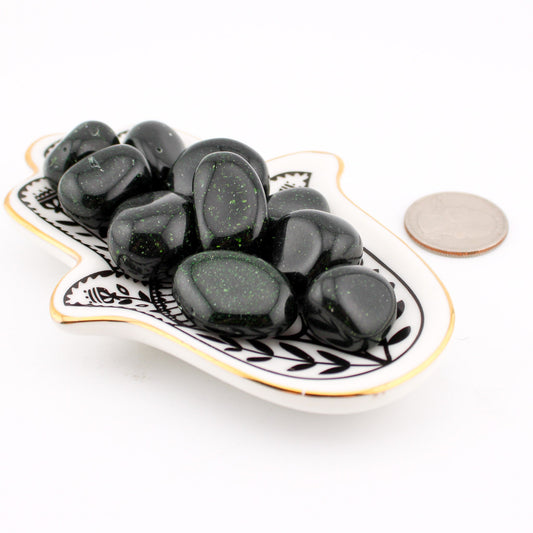 Green Goldstone Tumble