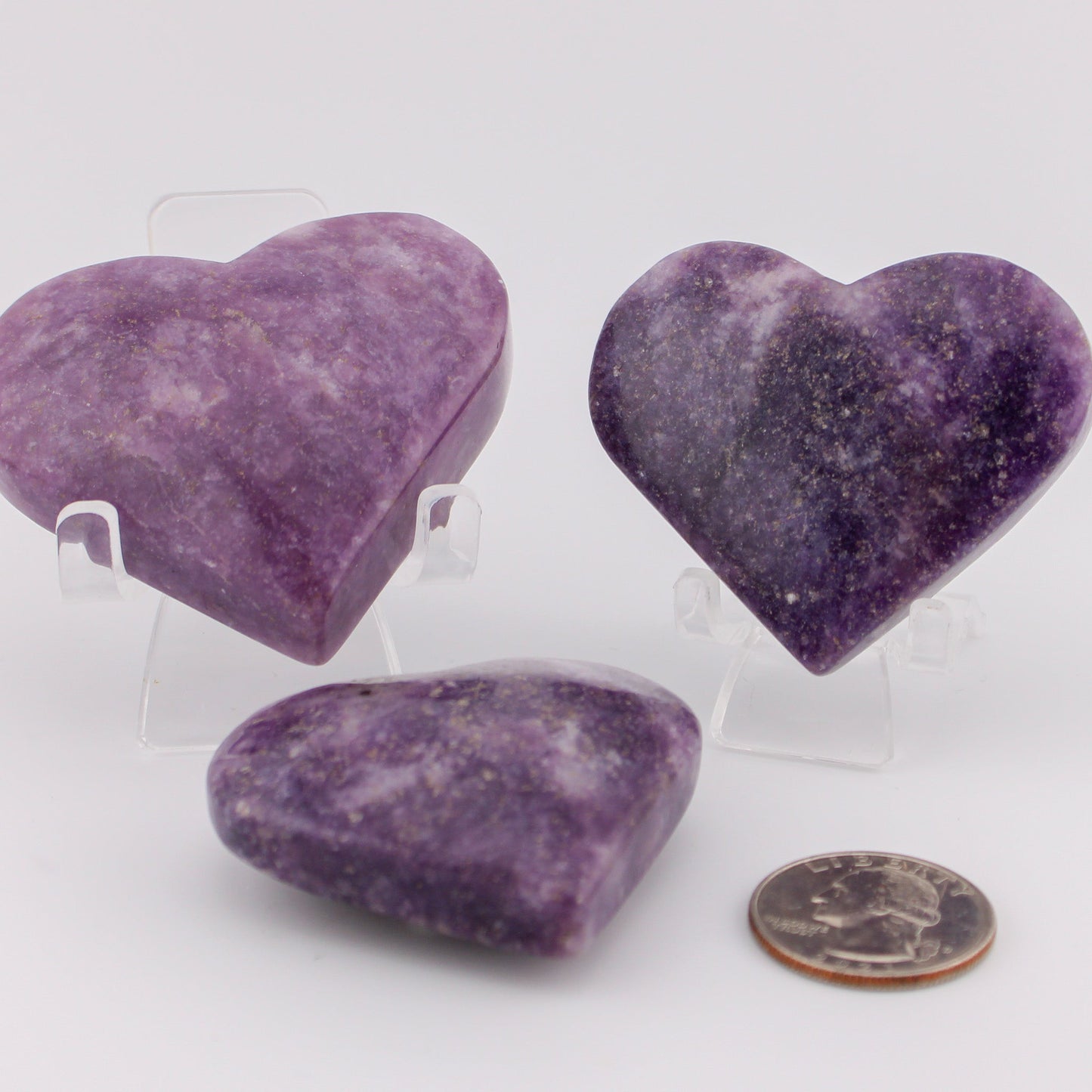 Lepidolite Heart Shape