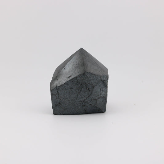 Hematite Half Polished Point