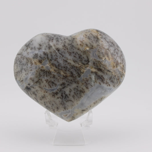 Dendritic Opal Heart