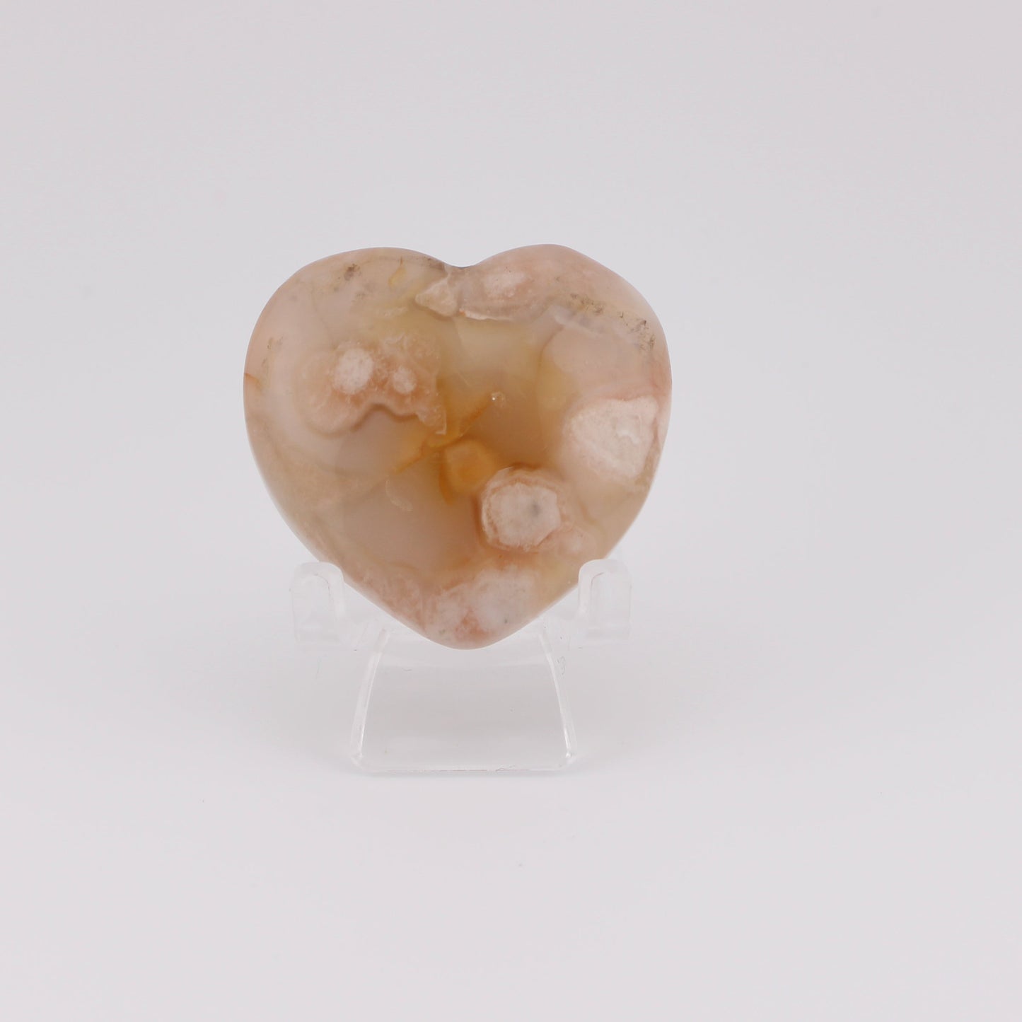 Flower Agate Heart