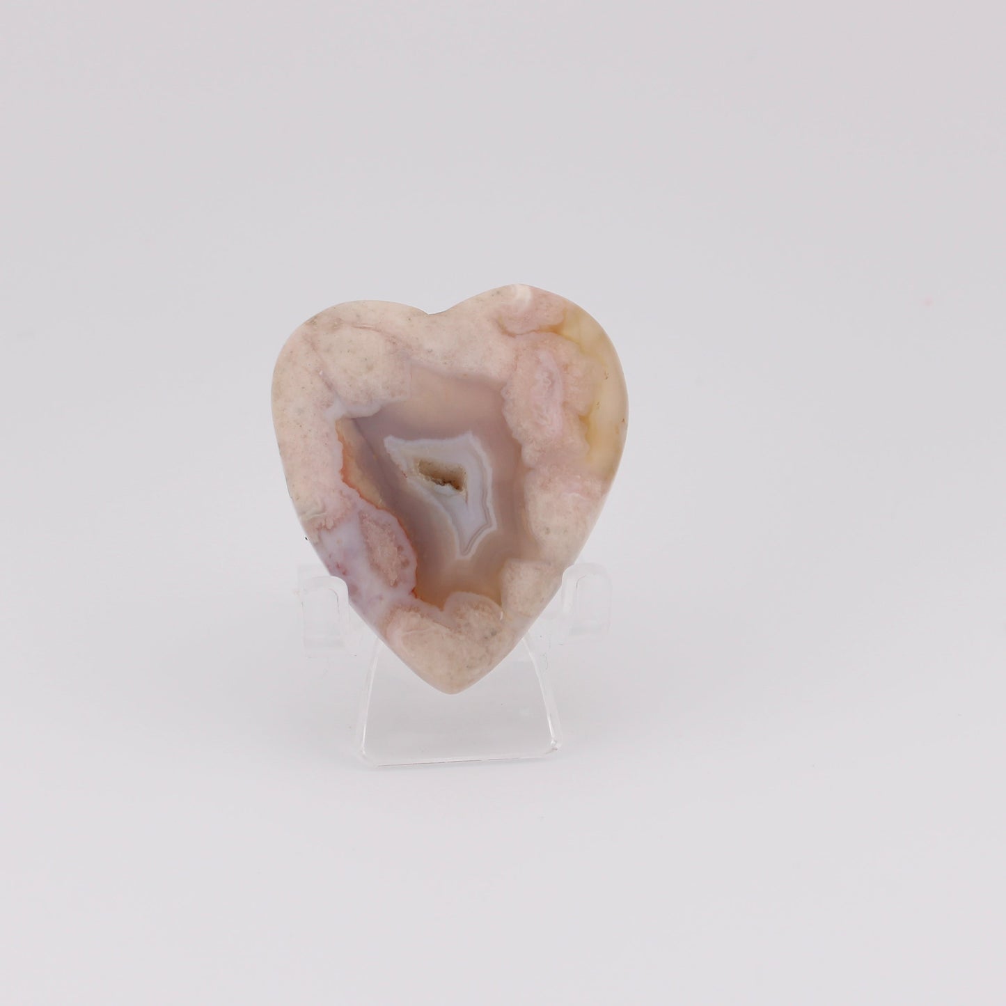 Flower Agate Heart