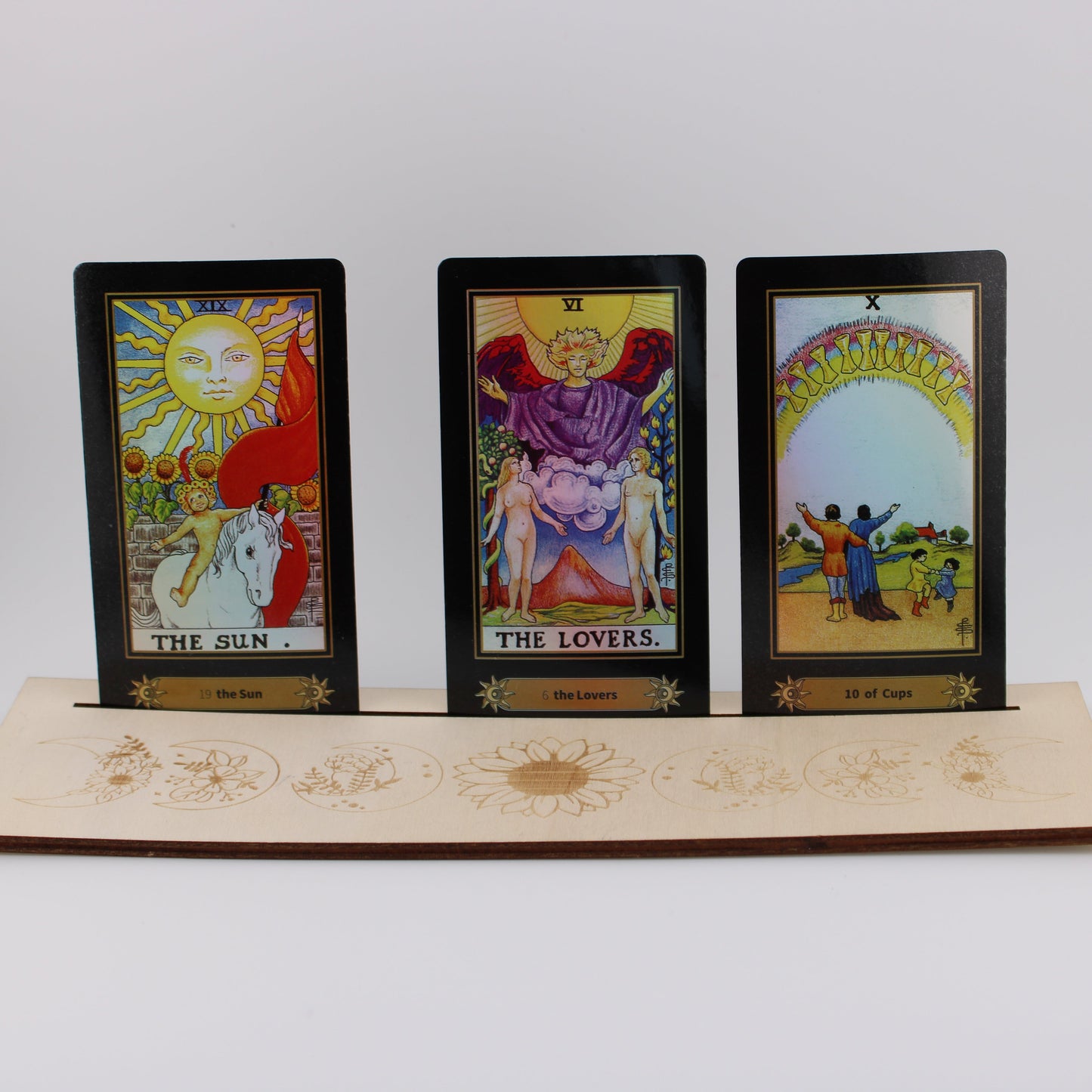 Wood Tarot Card Holder