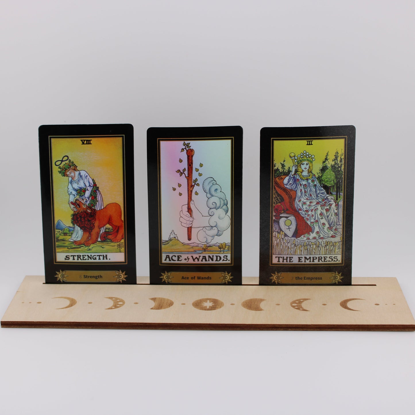 Wood Tarot Card Holder