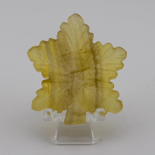 Yellow Fluorite Leaf