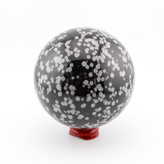 Snowflake Obsidian Sphere