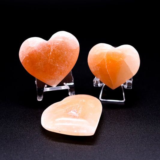 Strawberry Calcite Heart