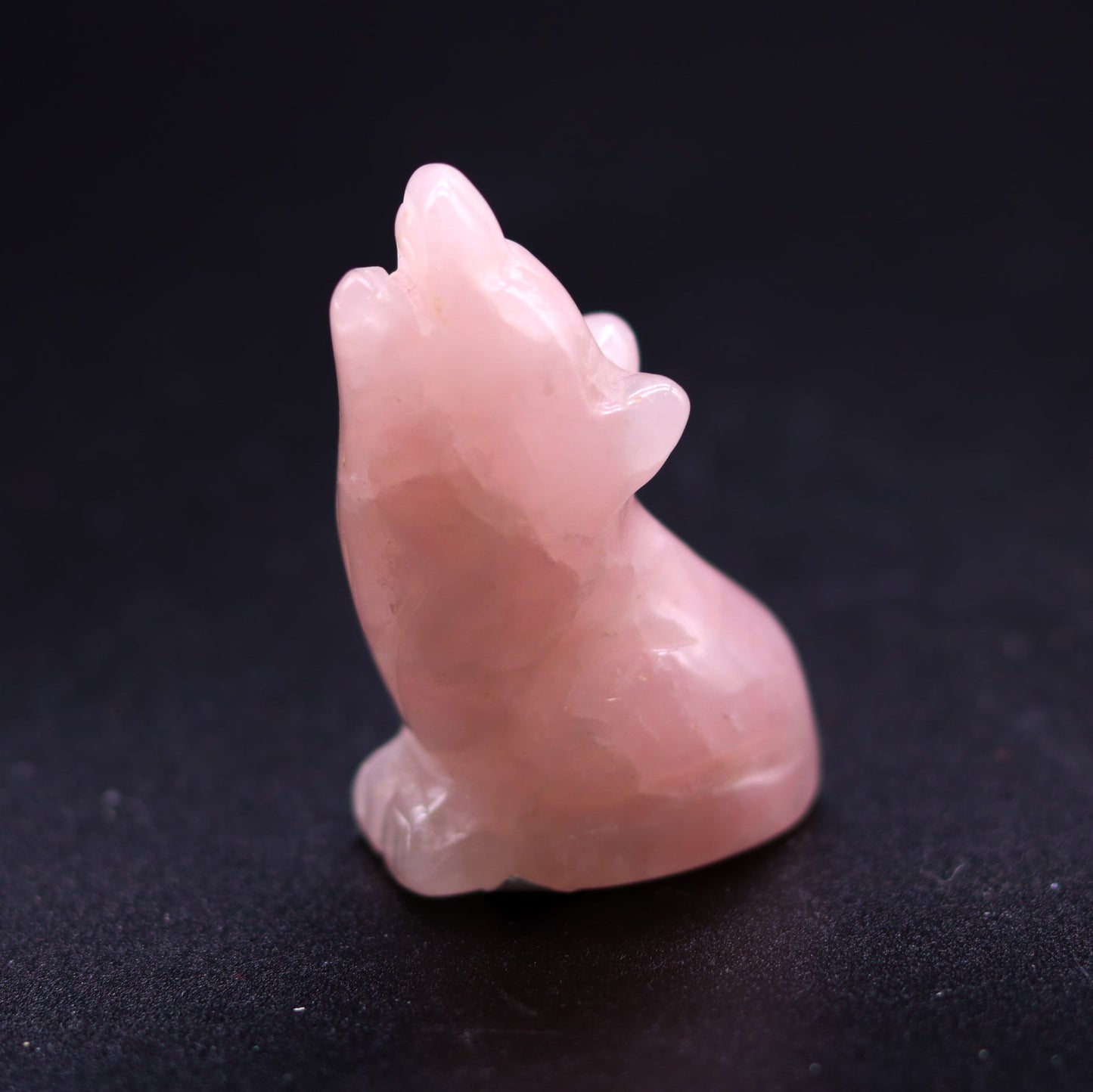 Rose Quartz Wolf