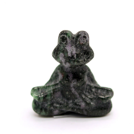 Ruby Zoisite Meditating Frog