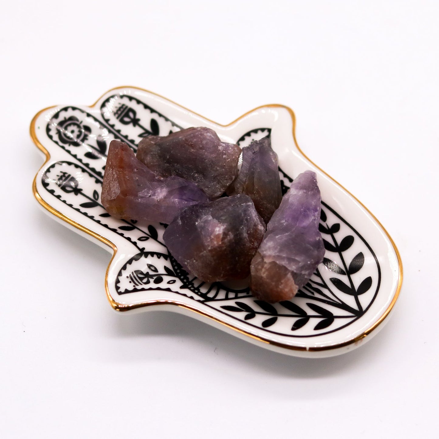 Red Capped Amethyst (Cacoxenite) Raw