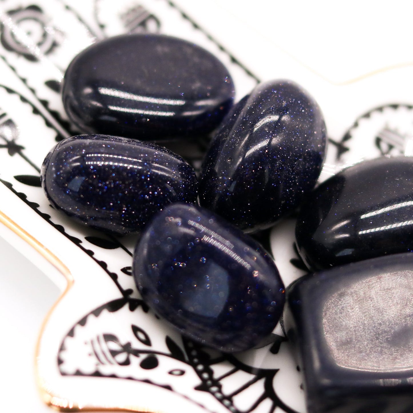 Blue Goldstone Tumble