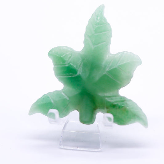 Green Aventurine Leaf