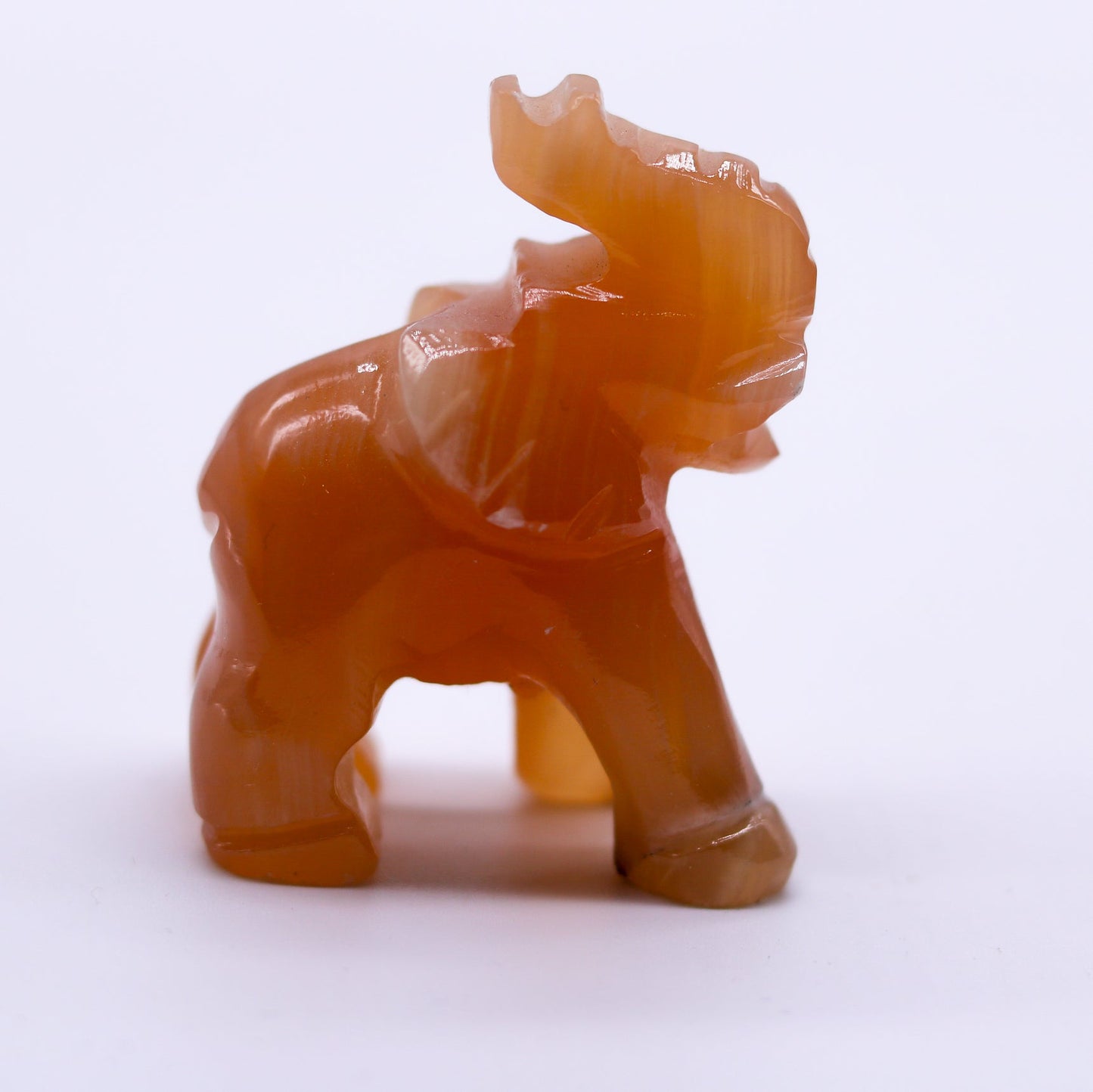 Honey Calcite Elephant