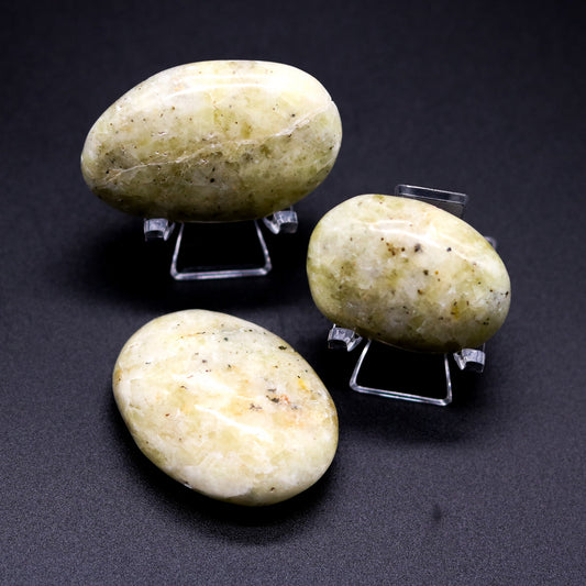 Lemon Calcite Palm Stone