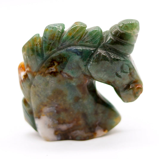 Moss Agate Unicorn