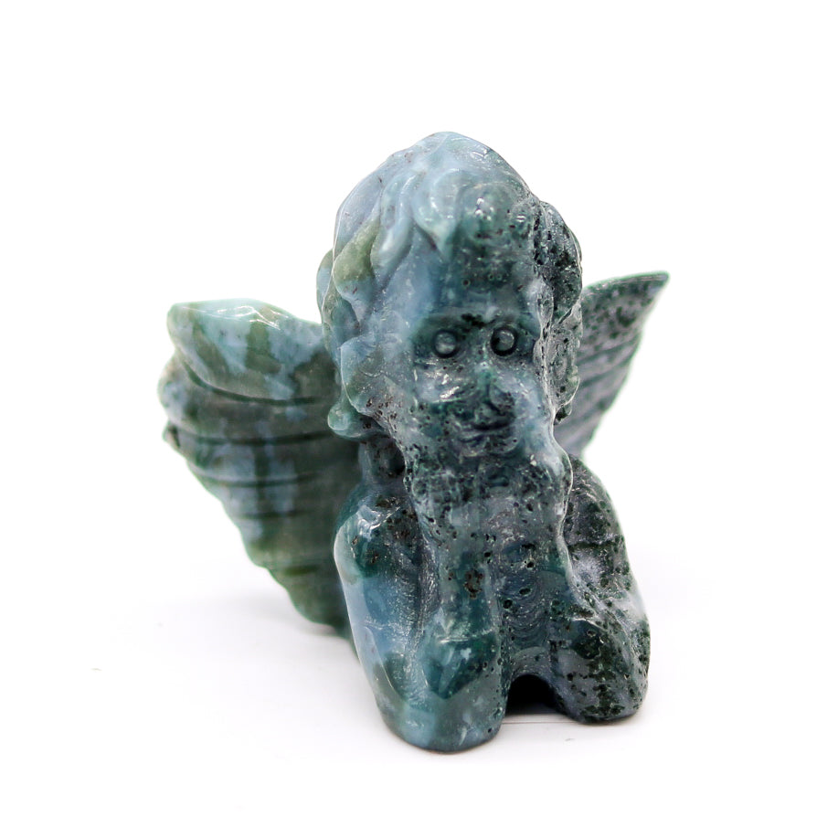 Moss Agate Angel