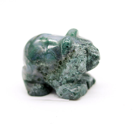 Moss Agate Bear